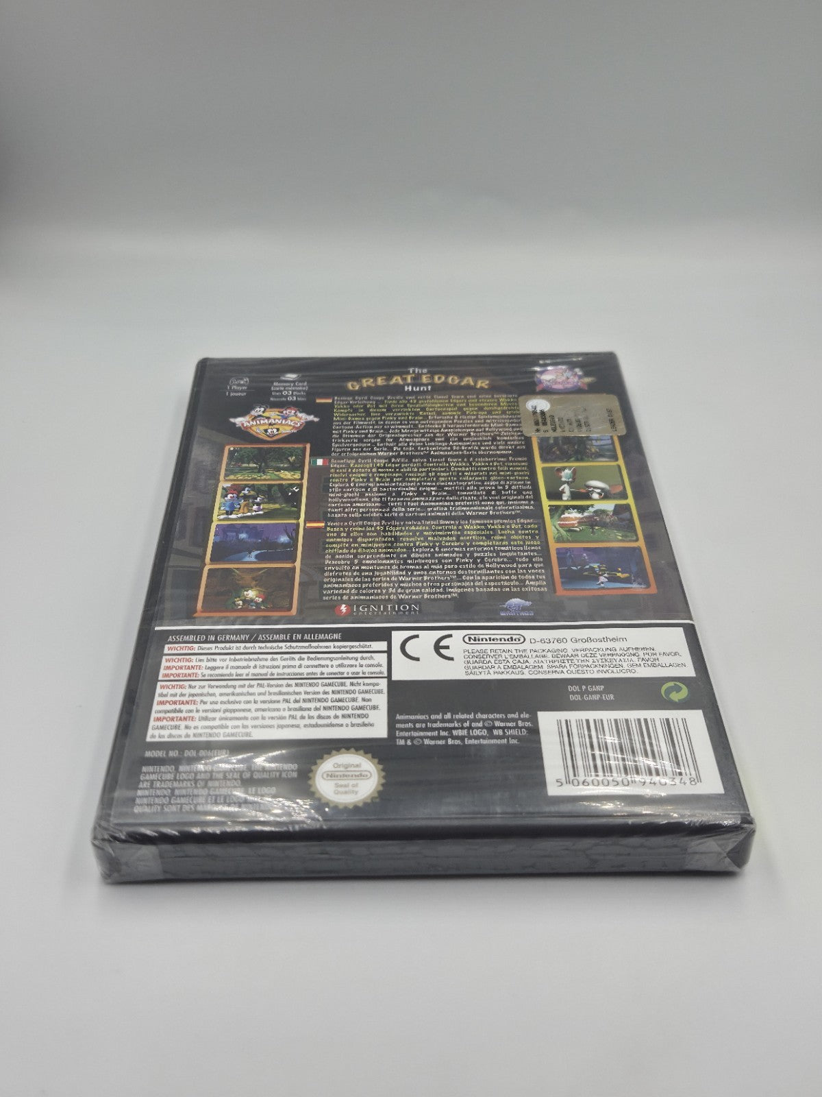 Nintendo GameCube Spiel Animaniacs The Great Edgar Hunt EUR Sealed Neu NEW