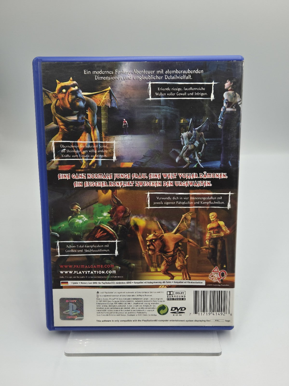 PS2 Playstation 2 Primal mit OVP und Anleitung Deutsch 
