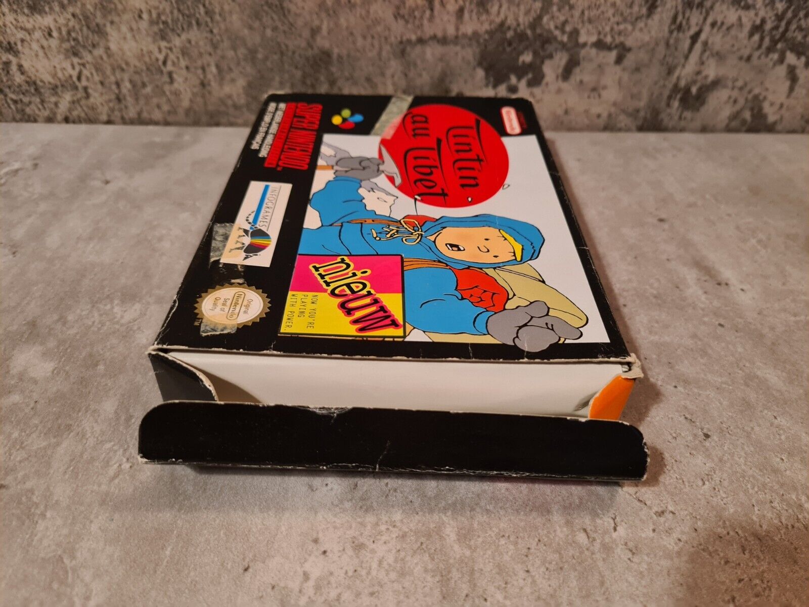 SNES Super Nintendo TinTin au Tibet mit OVP und Anleitung FAH - T-Retro-Games 
