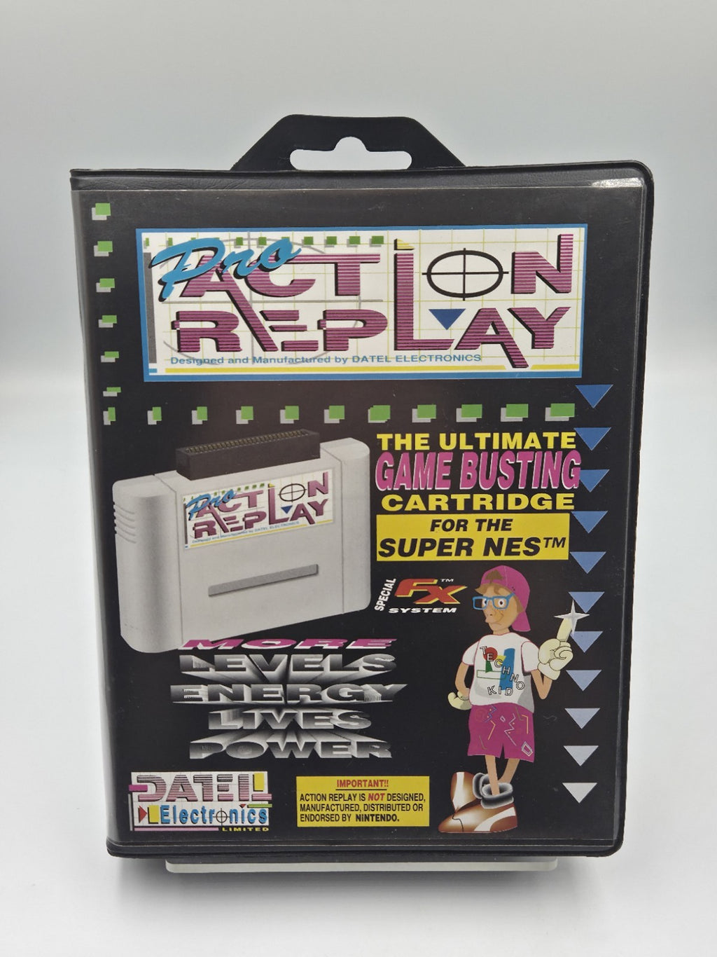 SNES Super Nintendo Pro Action Replay mit OVP und Anleitung 