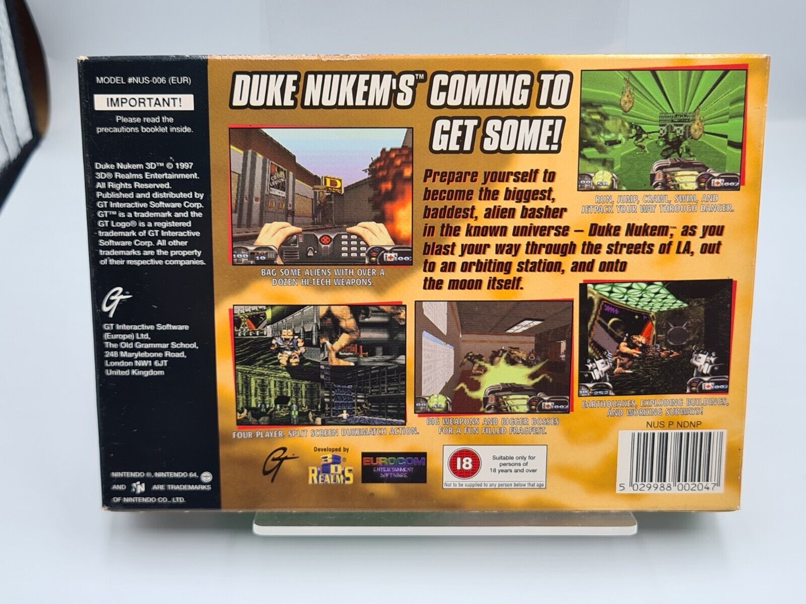 N64 Nintendo 64 Duke Nukem 64 mit OVP und Anleitung UKV - T-Retro-Games 