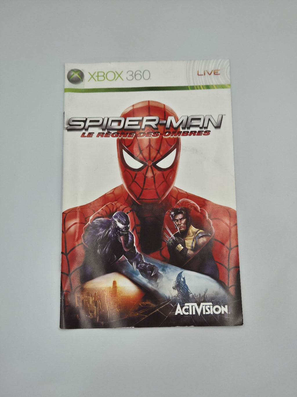 XBOX360 Spiel Spider-Man Le Regne des Ombres mit OVP und Anleitung Französisch