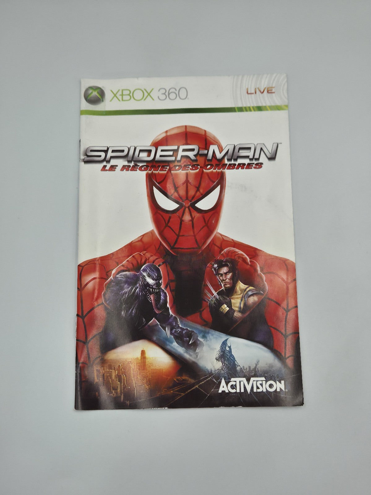 XBOX360 Spiel Spider-Man Le Regne des Ombres mit OVP und Anleitung Französisch