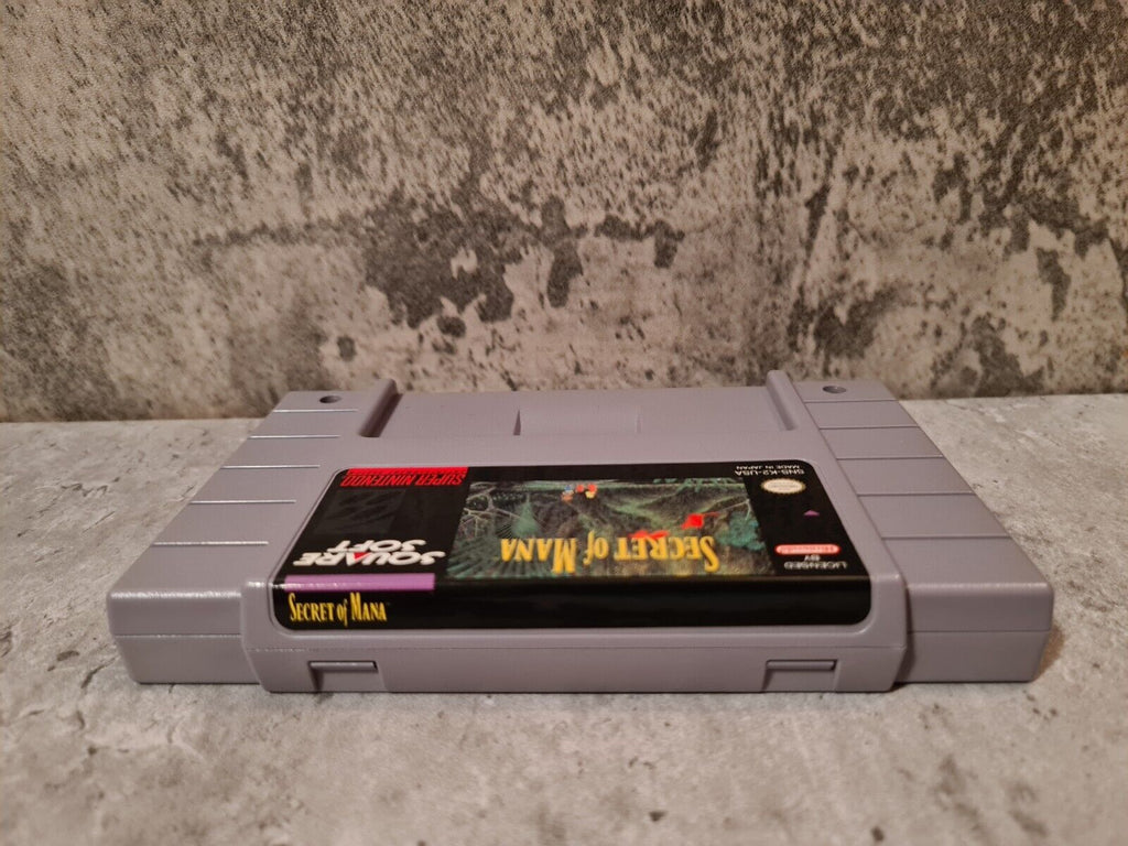 SNES Super Nintendo Secret of Mana mit OVP und Anleitung + Poster NTSC USA - T-Retro-Games 