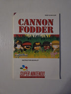 SNES Super Nintendo Cannon Fodder Spielanleitung Instruction Booklet EUR