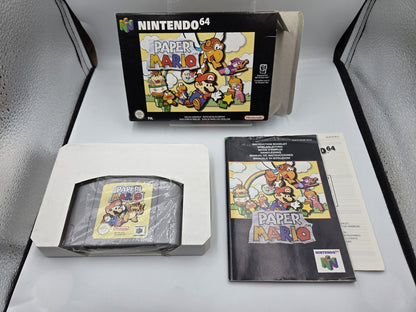N64 Nintendo 64 Paper Mario mit OVP und Anleitung EUR