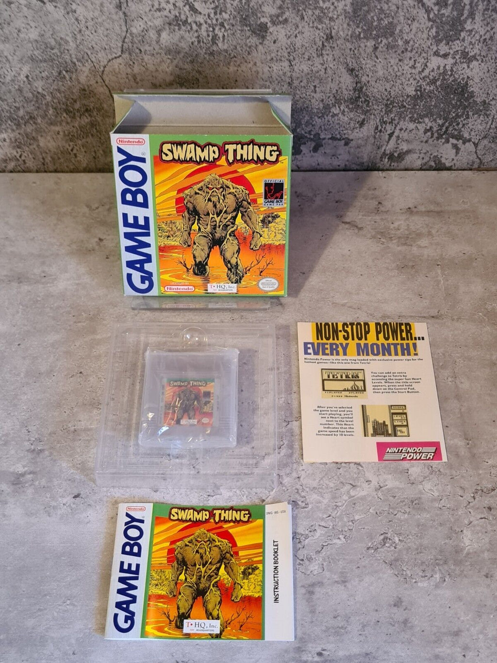 Nintendo Game Boy Classic Swamp Thing mit OVP und Anleitung USA - T-Retro-Games 