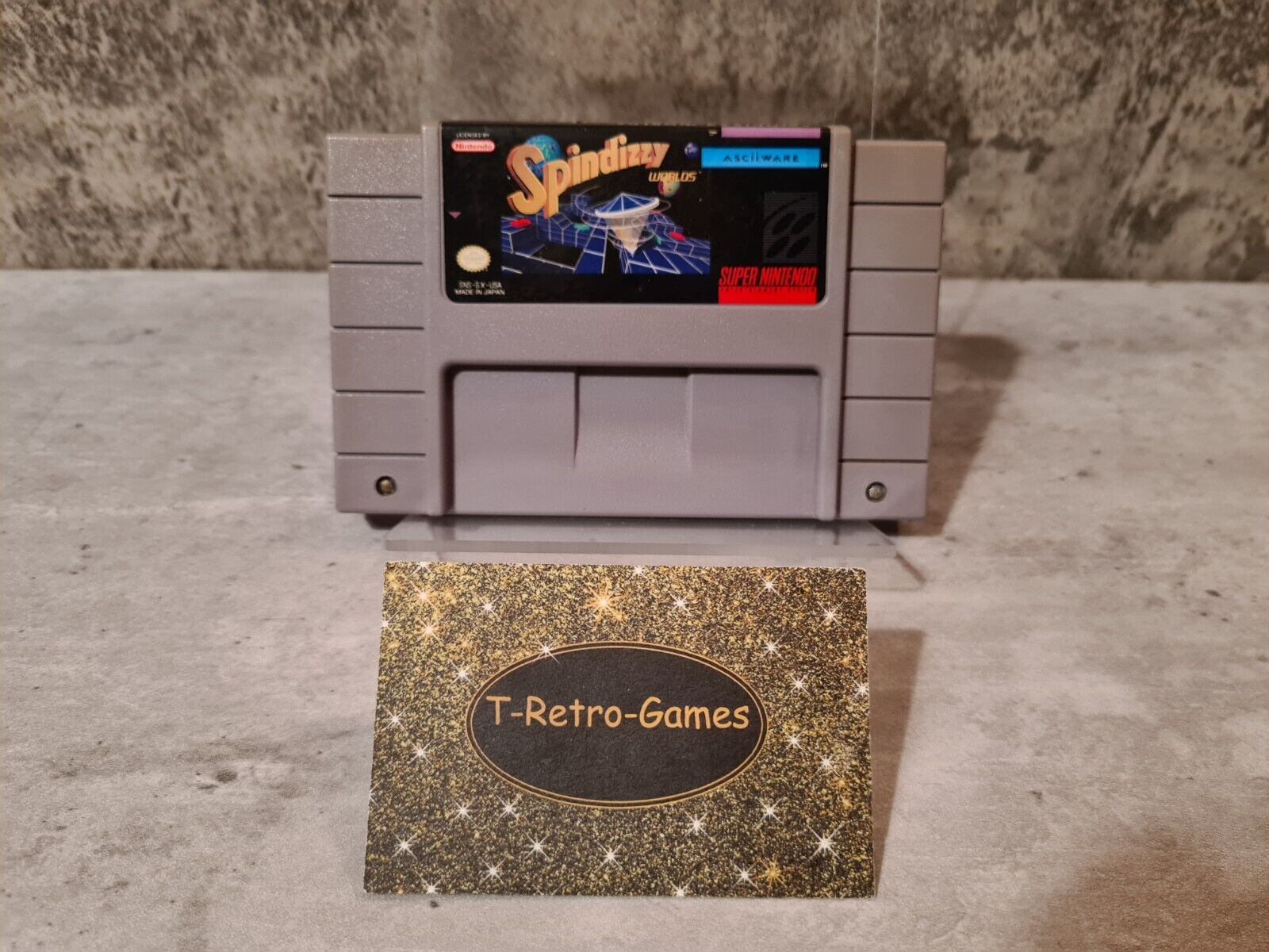 SNES Super Nintendo Spindizzy Worlds NTSC USA Modul - T-Retro-Games 