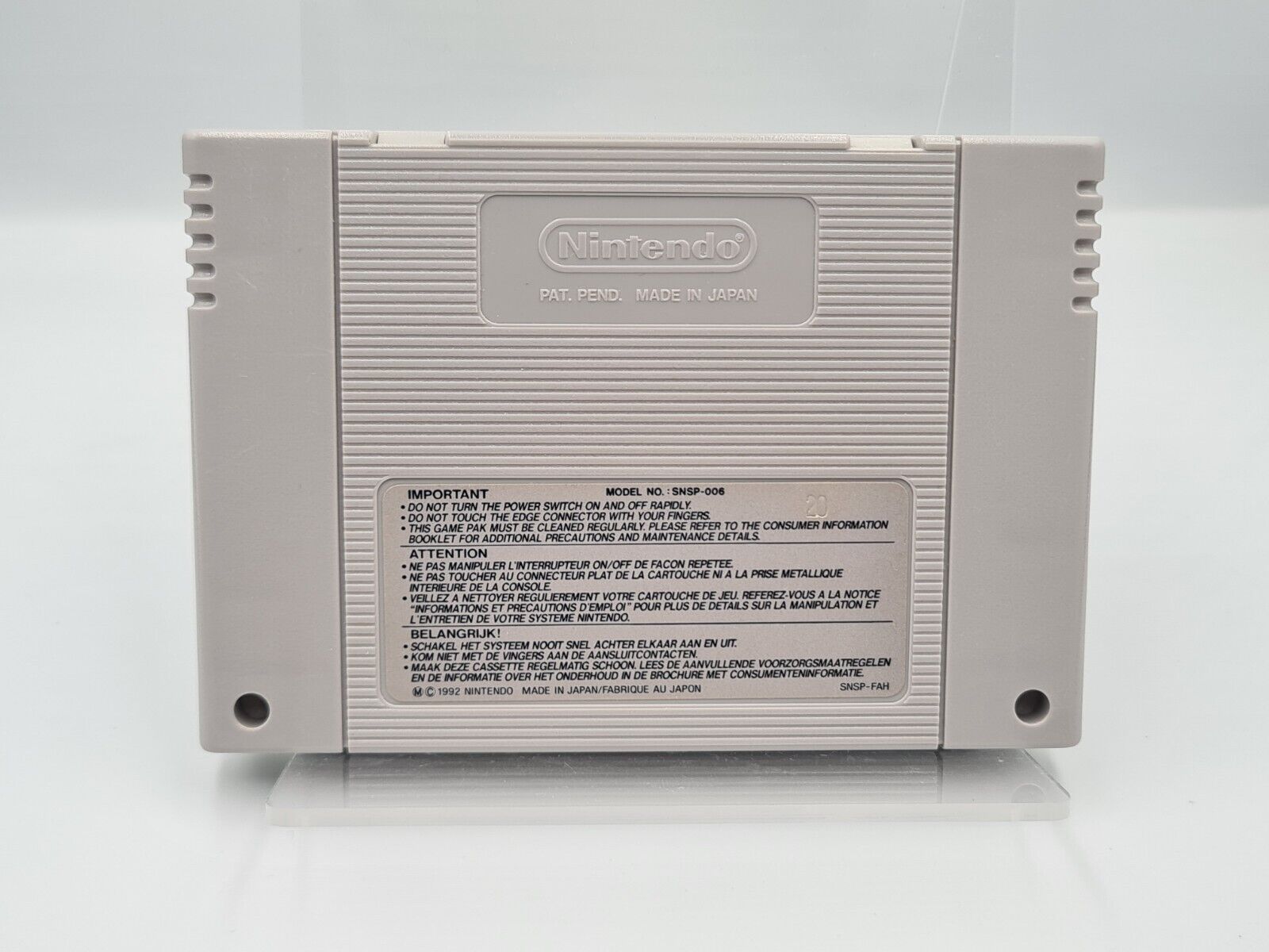 SNES Super Nintendo Soccer Shootout Modul FAH - T-Retro-Games 