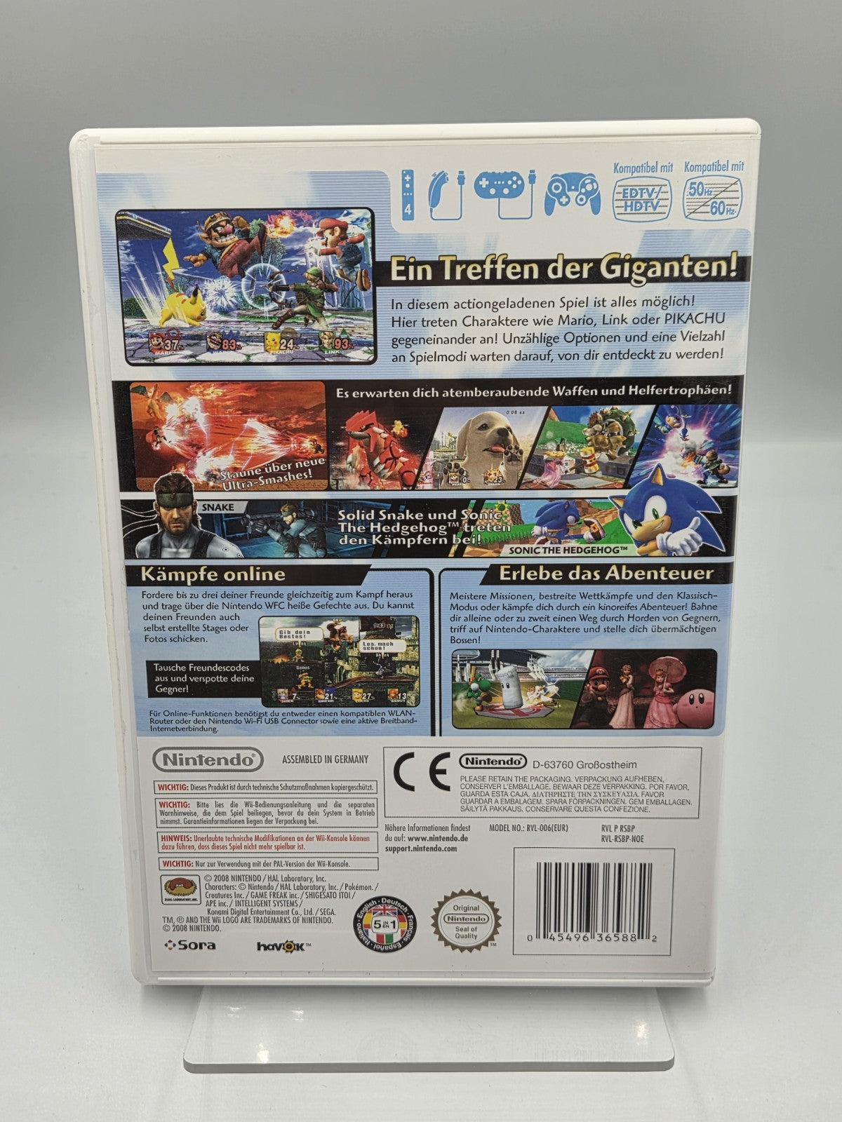 Nintendo Wii Spiel Super Smash Bros. Brawl mit OVP und Anleitung NOE