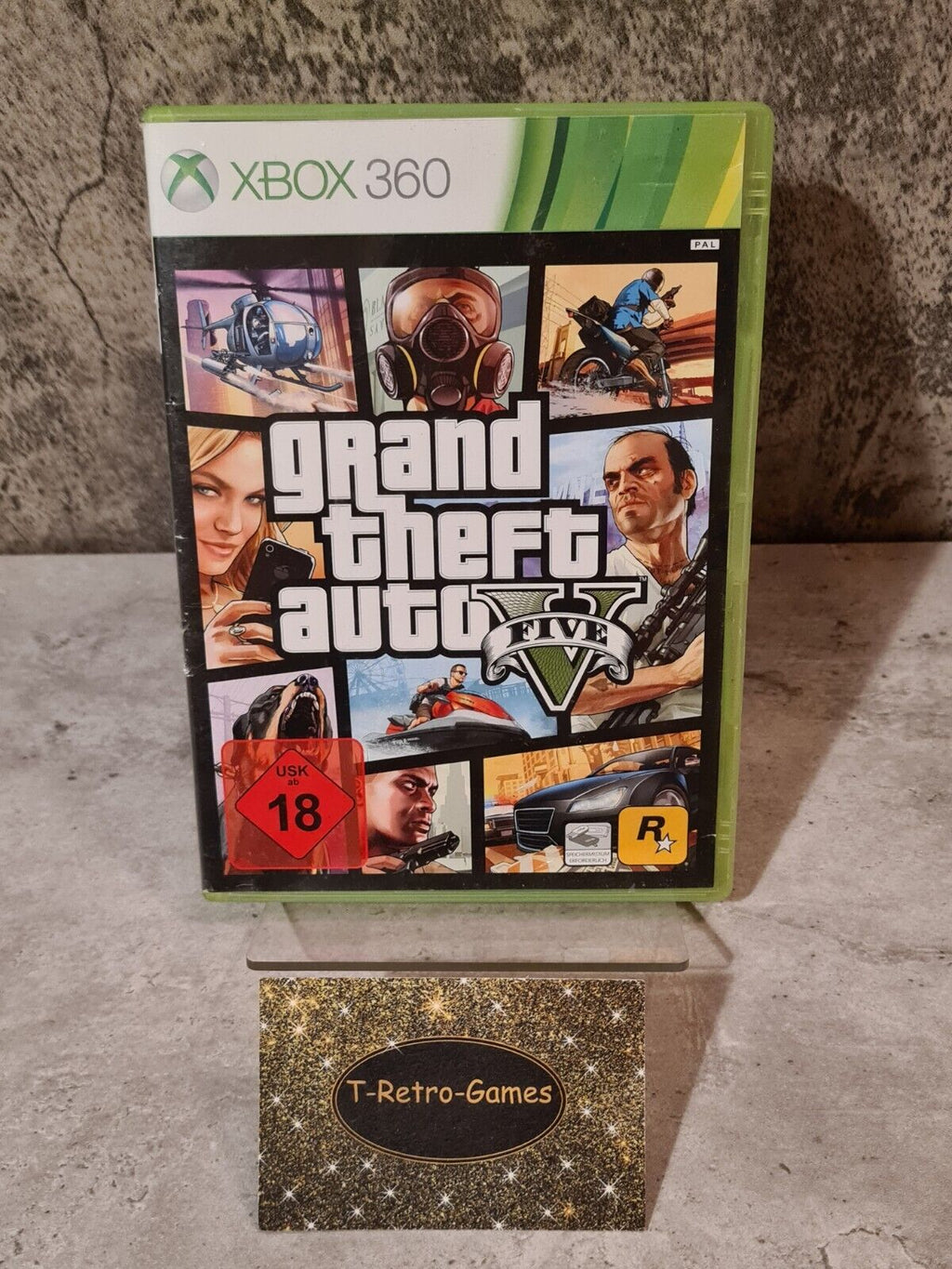 XBOX360 Grand Theft Auto Five mit OVP und Anleitung Deutsch 2 Discs - T-Retro-Games 