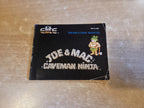 NES Joe & Mac Caveman Ninja Spielanleitung Instruction Booklet NOE