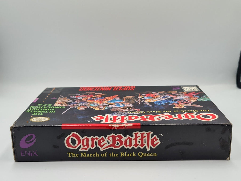 SNES Super Nintendo Ogre Battle mit OVP und Anleitung + Karten NTSC-USA - T-Retro-Games 