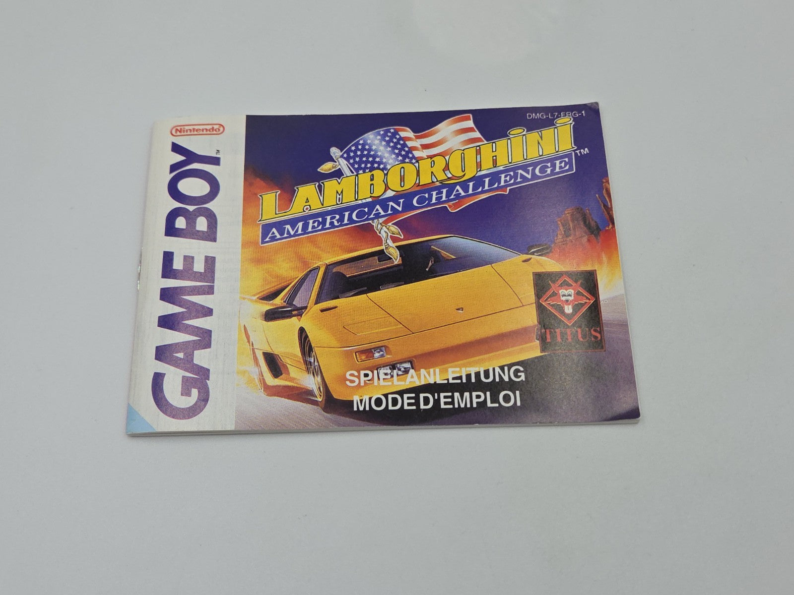 Game Boy Classic Spiel Lamborghini American Challenge mit OVP und Anleitung FRG