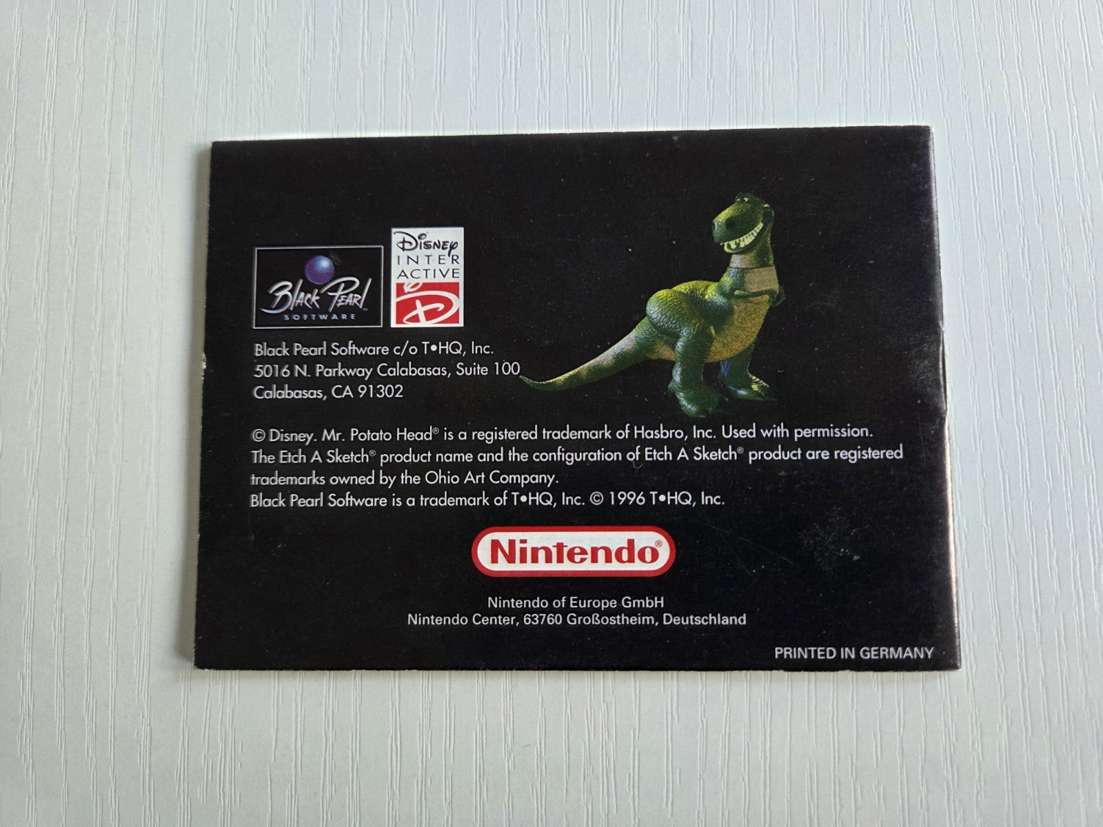 Game Boy Classic Disney's Toy Story Spielanleitung Instruction Booklet NOE