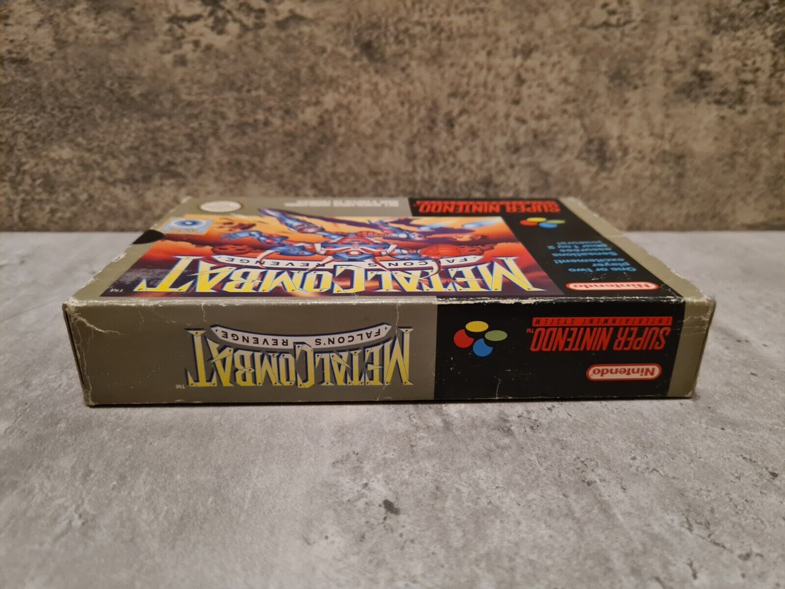 SNES Super Nintendo Metal Combat Falcon's Revenge mit OVP und Anleitung FAH - T-Retro-Games 