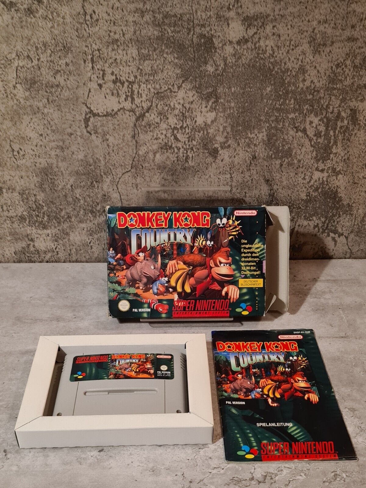SNES Super Nintendo Donkey Kong Country mit OVP und Anleitung NOE - T-Retro-Games 
