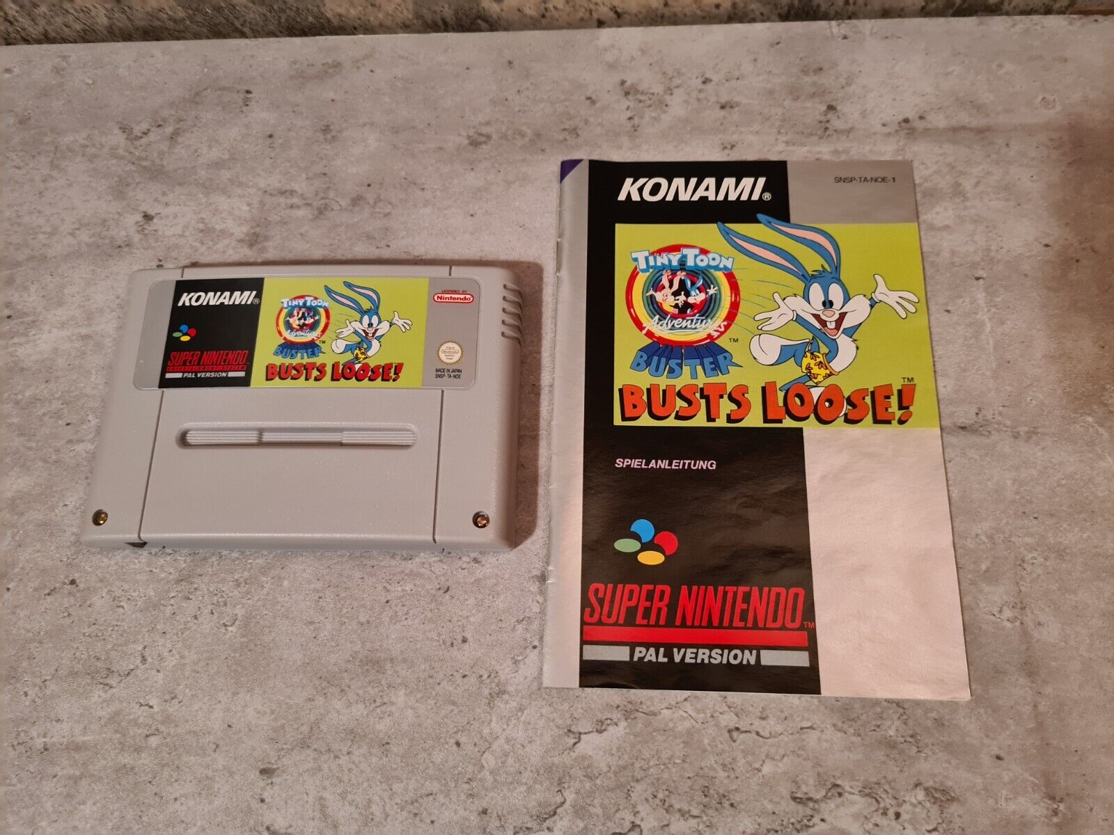 SNES Tiny Toon Adventures Buster Busts Loose mit OVP und Anleitung NOE - T-Retro-Games 