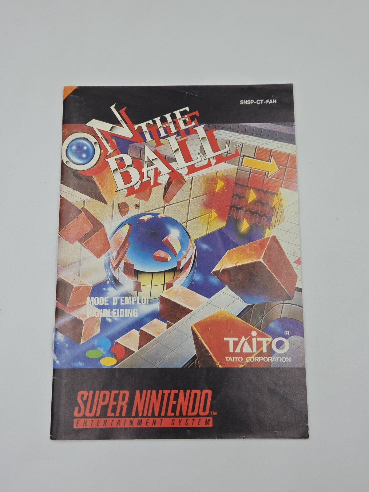 SNES Super Nintendo On The Ball mit OVP und Anleitung FAH