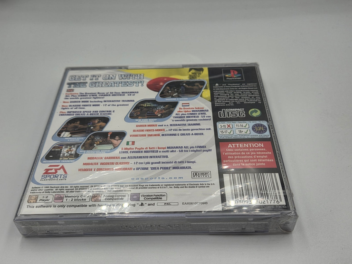 PS1 Playstation 1 Spiel Knockout Kings 2000 Sealed Neu New Multi Language 