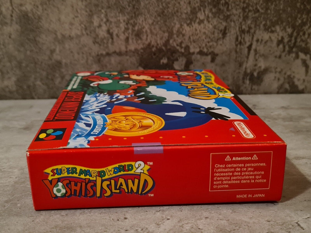 SNES Super Nintendo Super Mario World 2 Yoshi's Island mit OVP und Anleitung FAH - T-Retro-Games 
