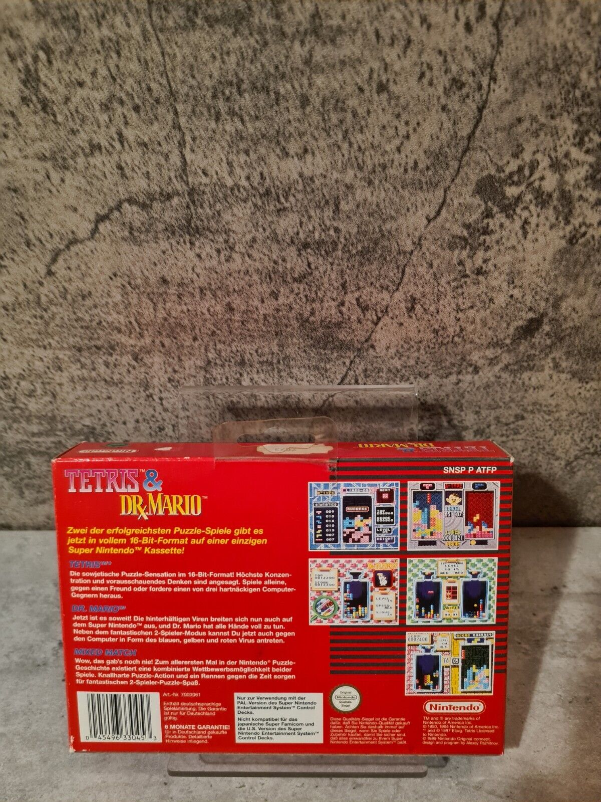 SNES Super Nintendo Tetris & Dr. Mario mit OVP und Anleitung NOE - T-Retro-Games 