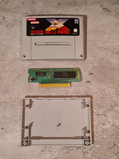 SNES Super Nintendo X-Zone mit OVP und Anleitung SCN - T-Retro-Games 