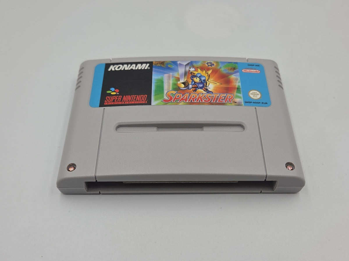 SNES Super Nintendo Spiel Sparkster mit OVP und Anleitung EUR