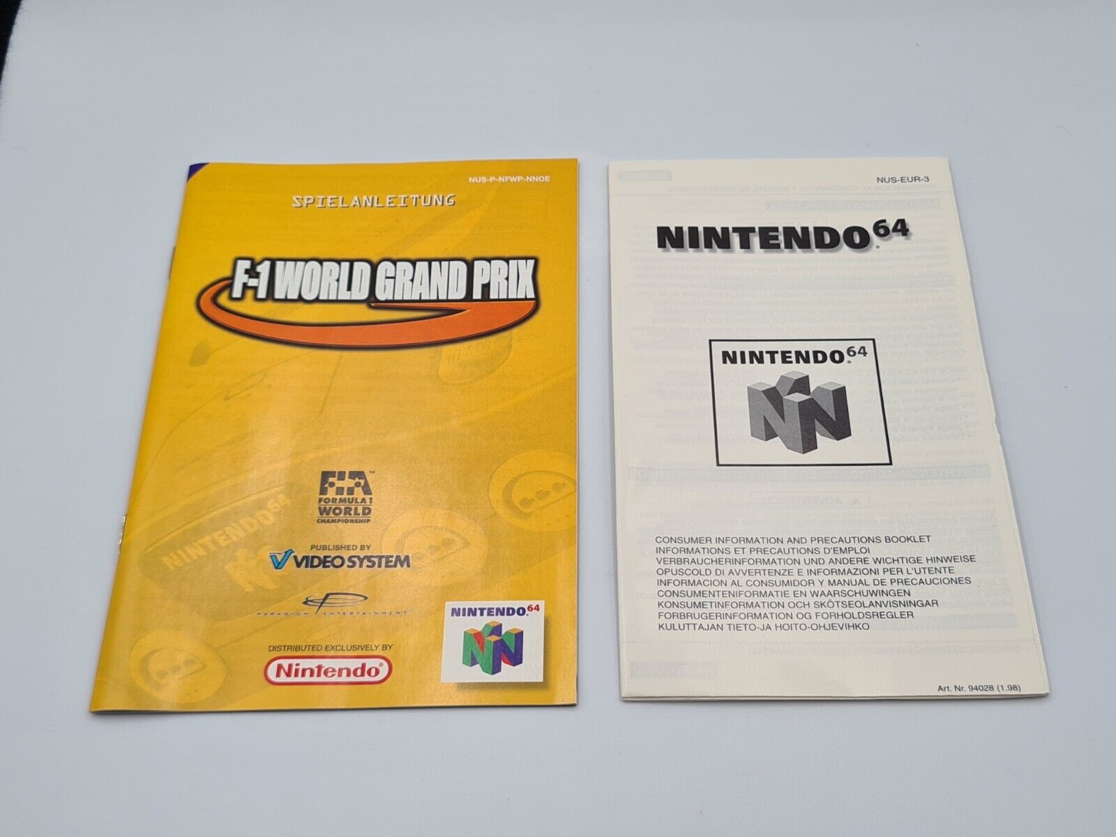 N64 Nintendo 64 F-1 World Grand Prix mit OVP und Anleitung NOE - T-Retro-Games 
