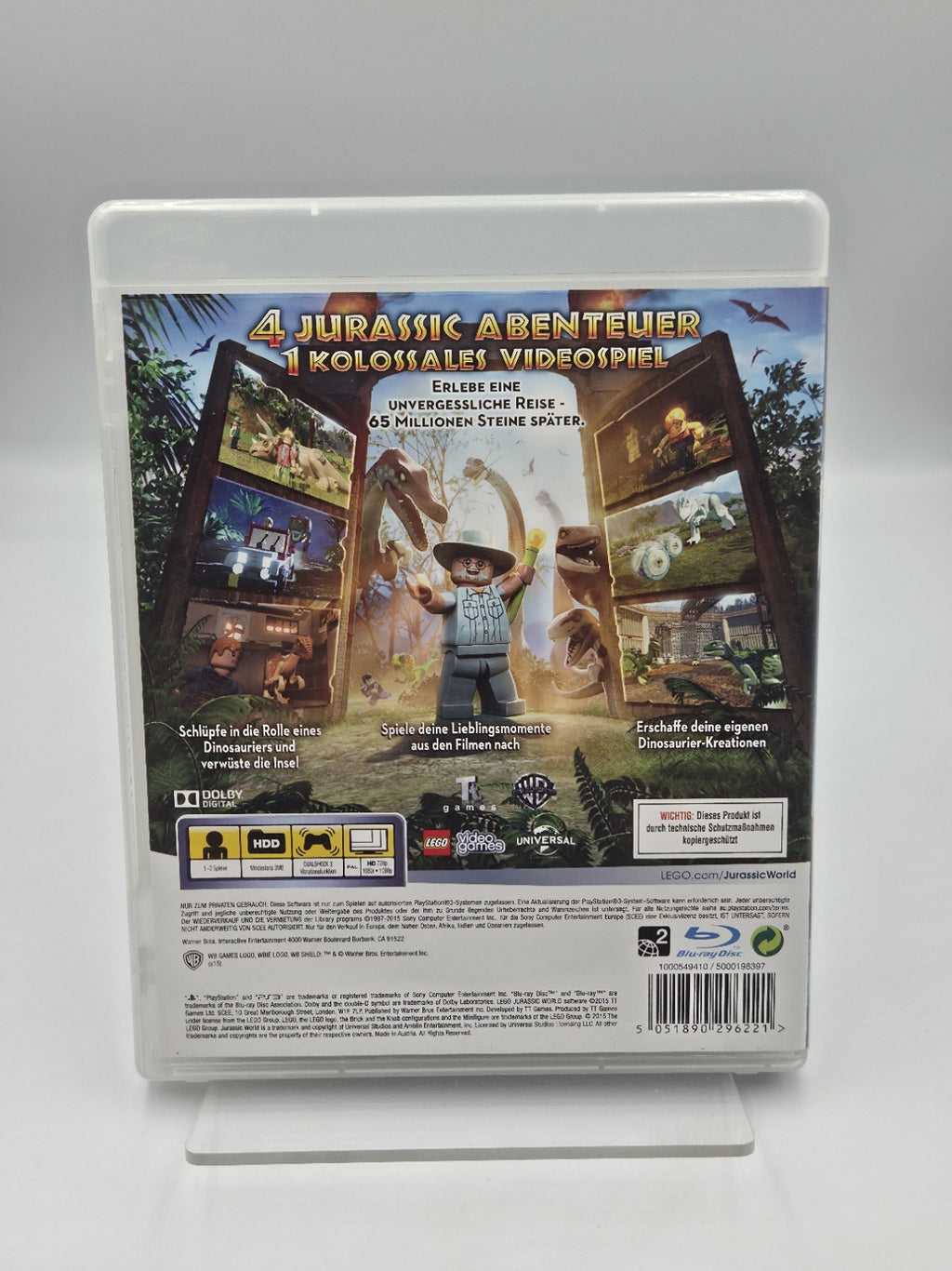 PS3 Playstation 3 Spiel Lego Jurassic World mit OVP und Anleitung Deutsch