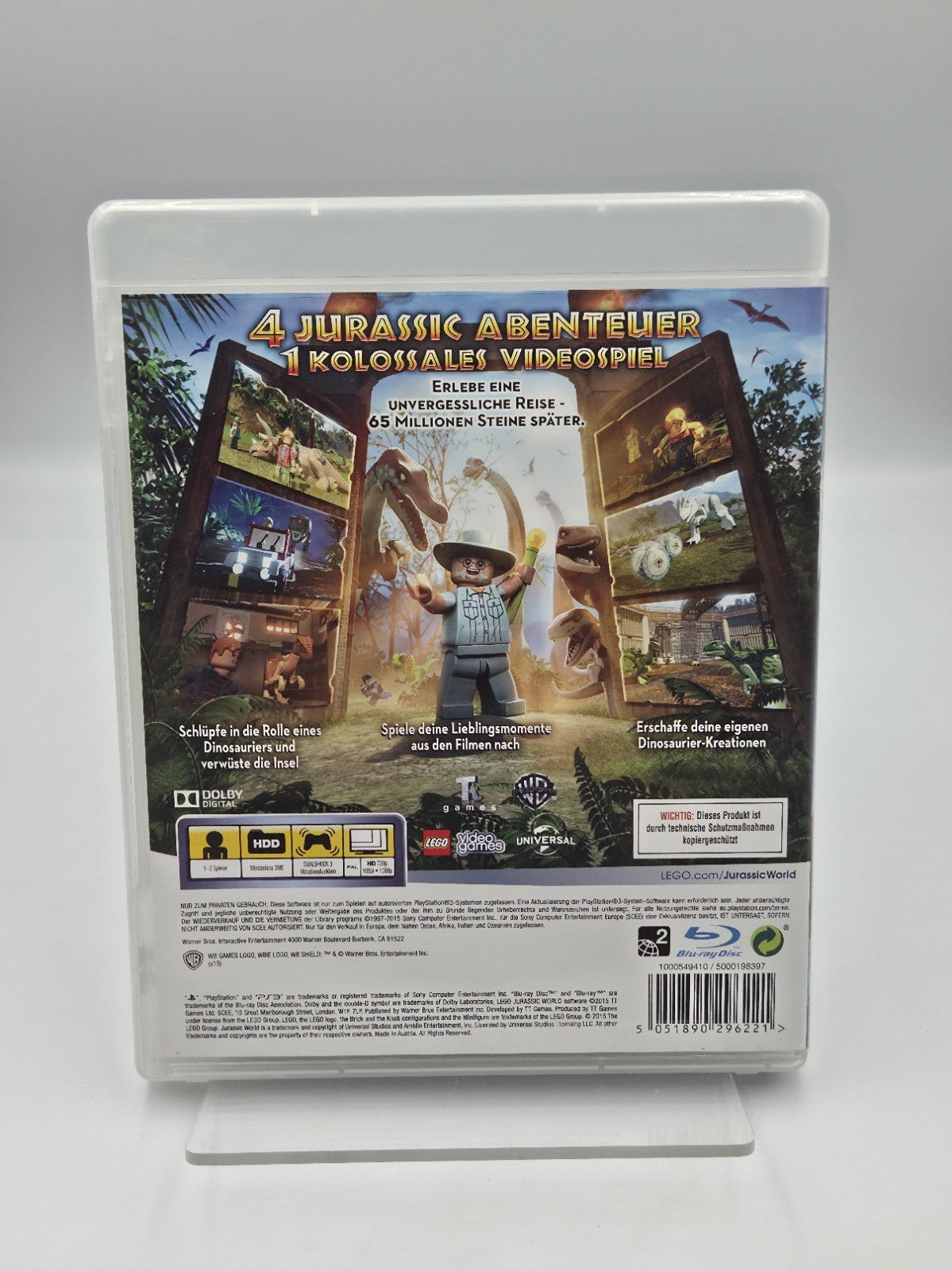 PS3 Playstation 3 Spiel Lego Jurassic World mit OVP und Anleitung Deutsch