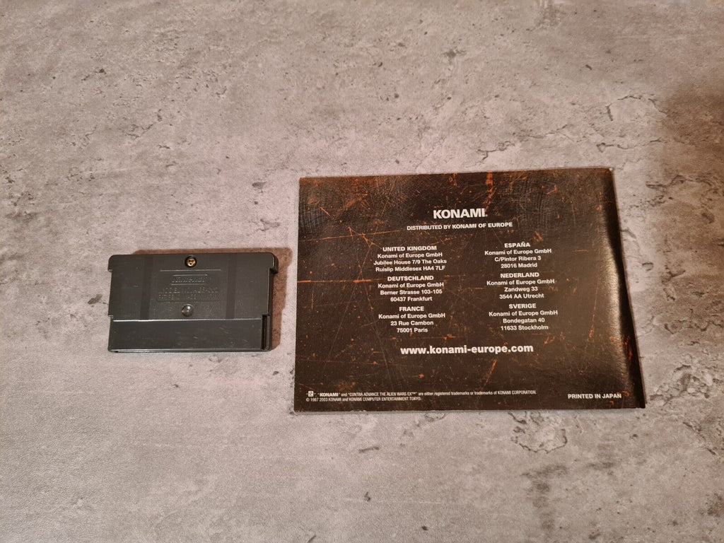 Gameboy Advance Contra Advance The Alien Wars Ex mit OVP und Anleitung EUR - T-Retro-Games 