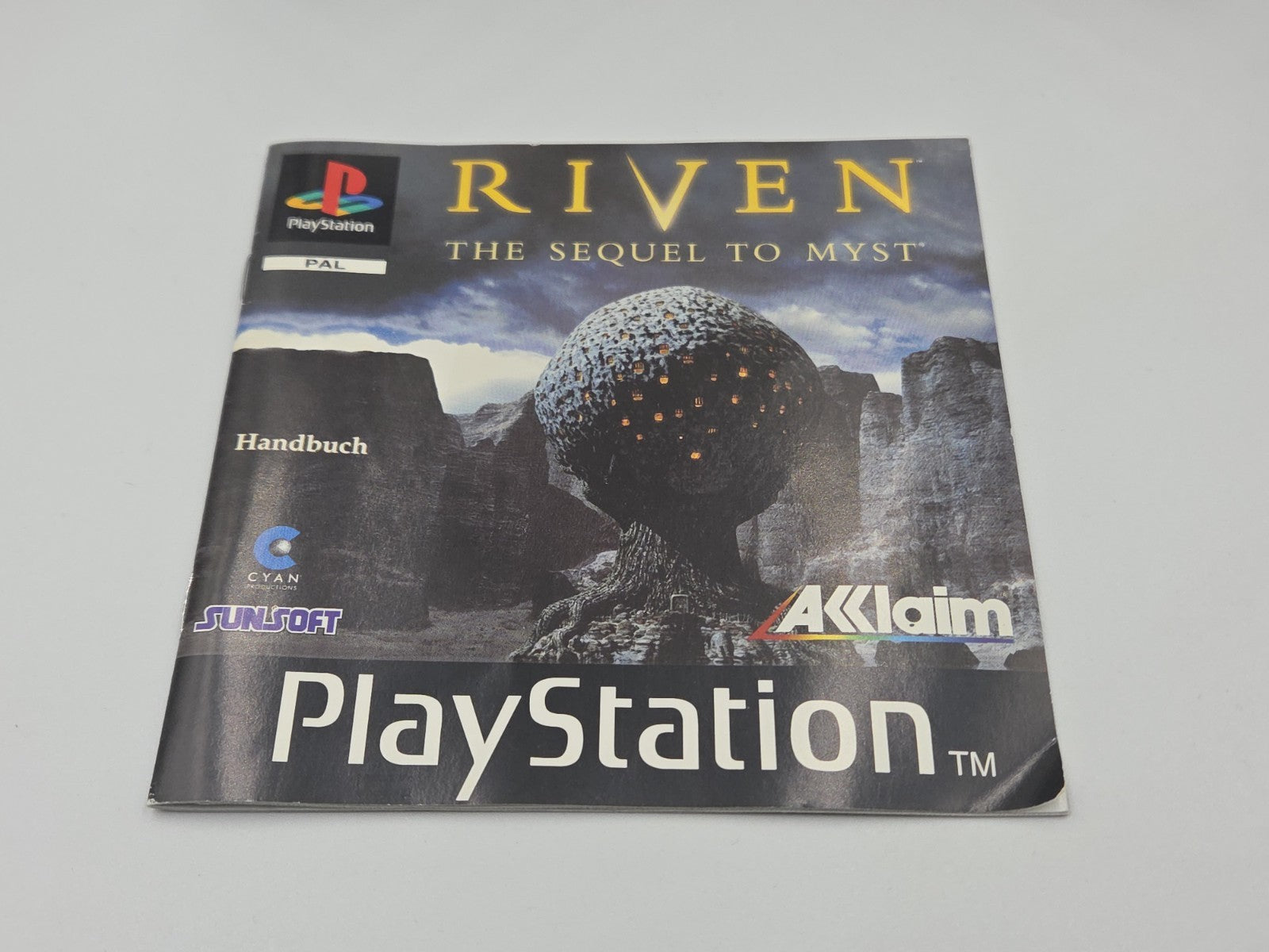 PS1 Playstation 1 Spiel Riven Sequel To Myst mit OVP und Anleitung Deutsch