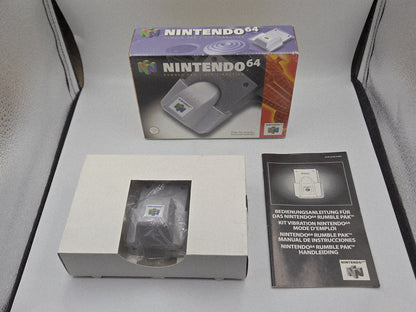 N64 Nintendo 64 Rumble Pak Vibration Kit mit OVP und Anleitung EUR