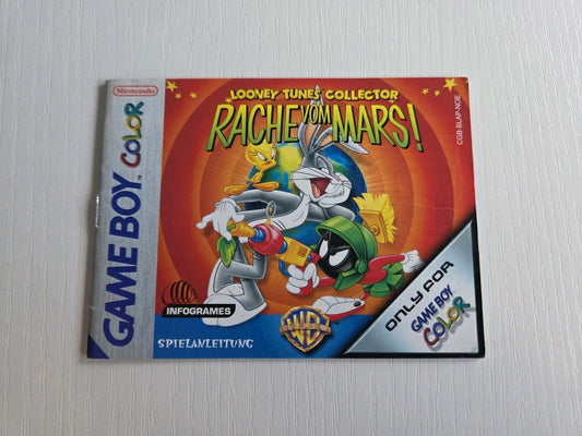 Nintendo Game Boy Color Spielanleitung Looney Tunes Collector Rache vom Mars!