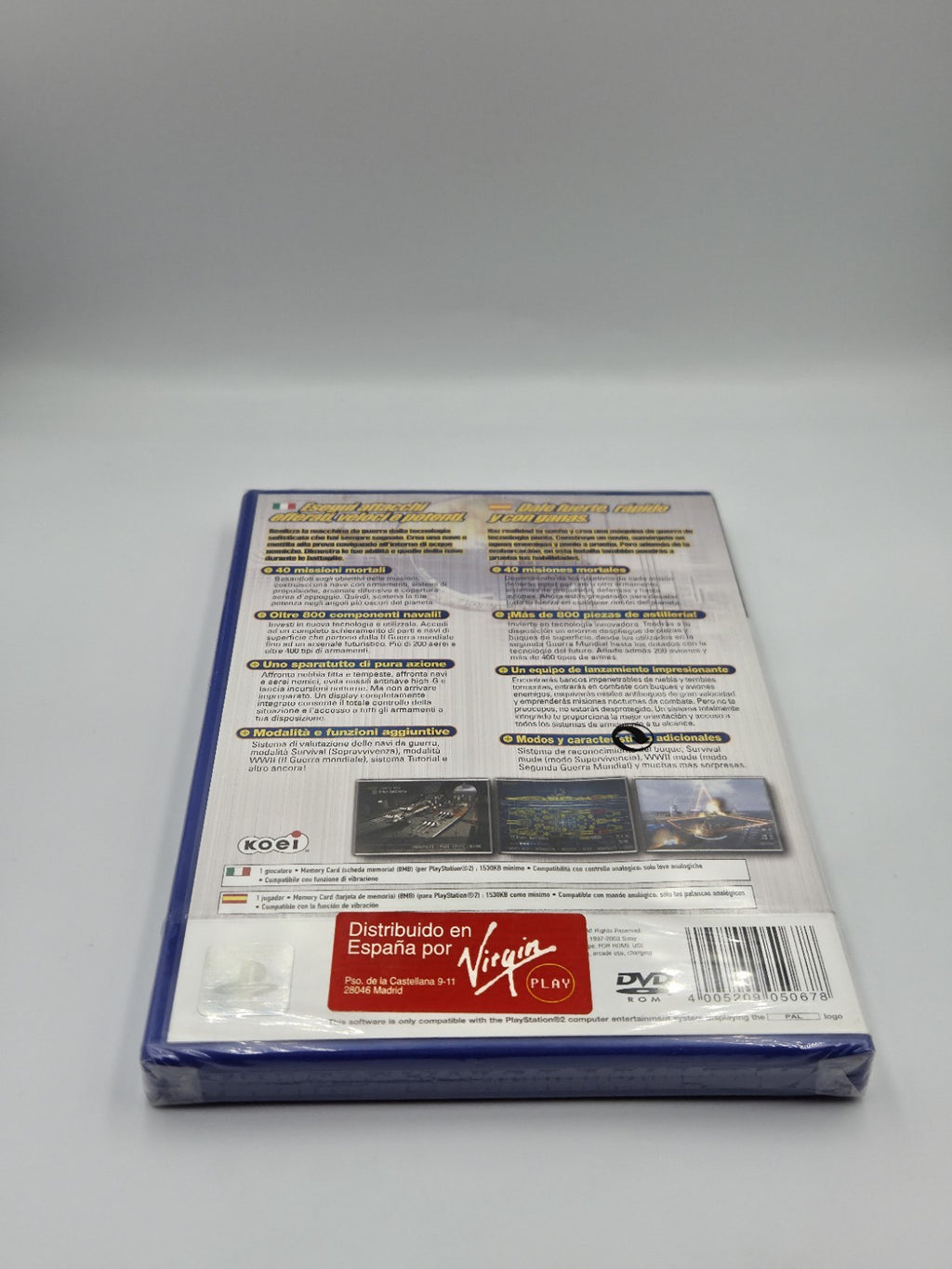 PS2 Playstation 2 Spiel Naval Ops Warship Gunner Sealed Neu New Multi Language