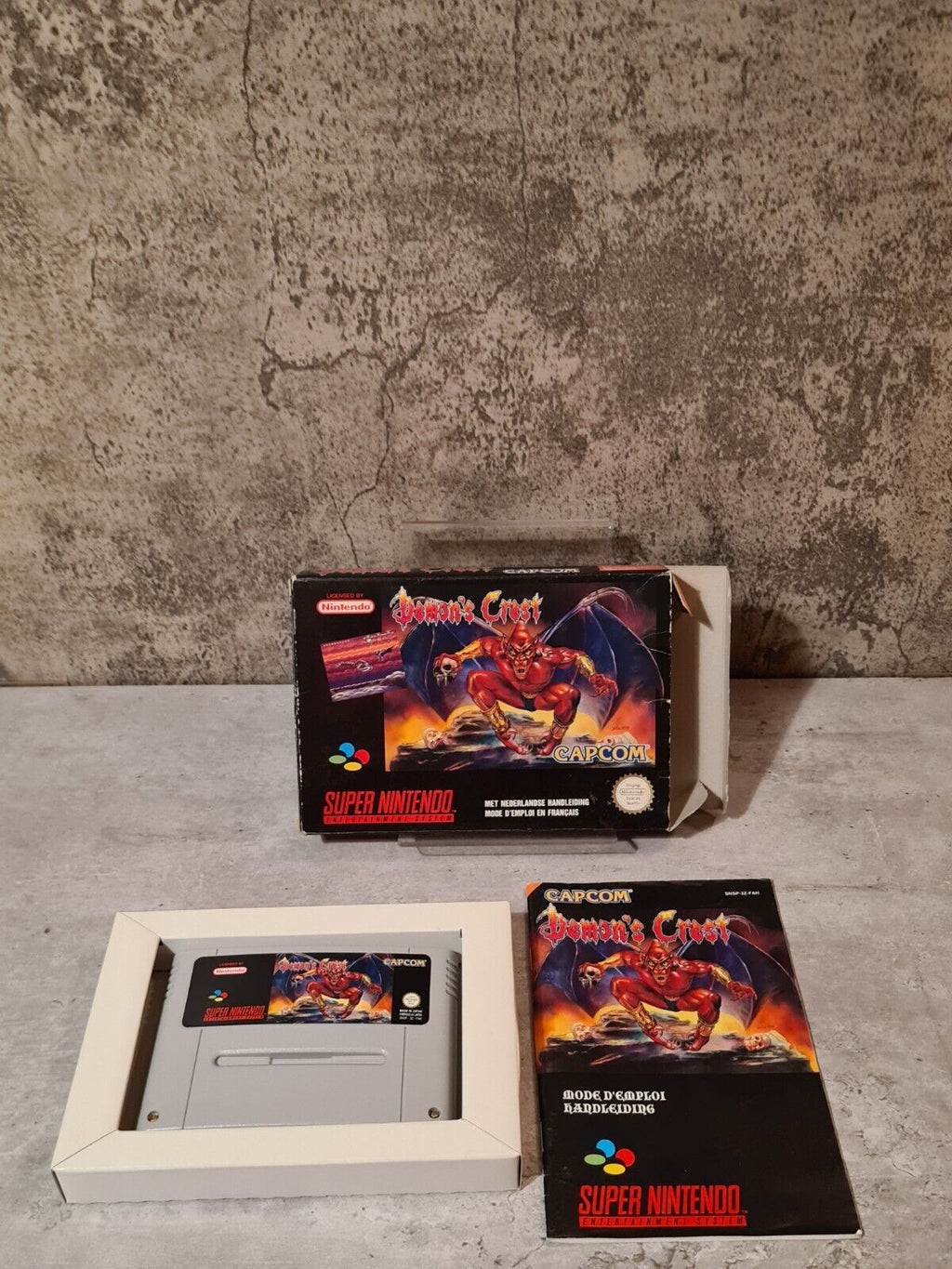 SNES Super Nintendo Demon's Crest mit OVP und Anleitung FAH - T-Retro-Games 