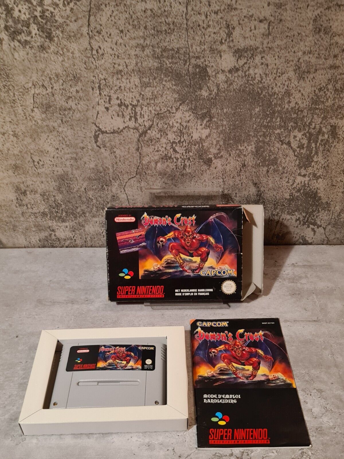 SNES Super Nintendo Demon's Crest mit OVP und Anleitung FAH - T-Retro-Games 