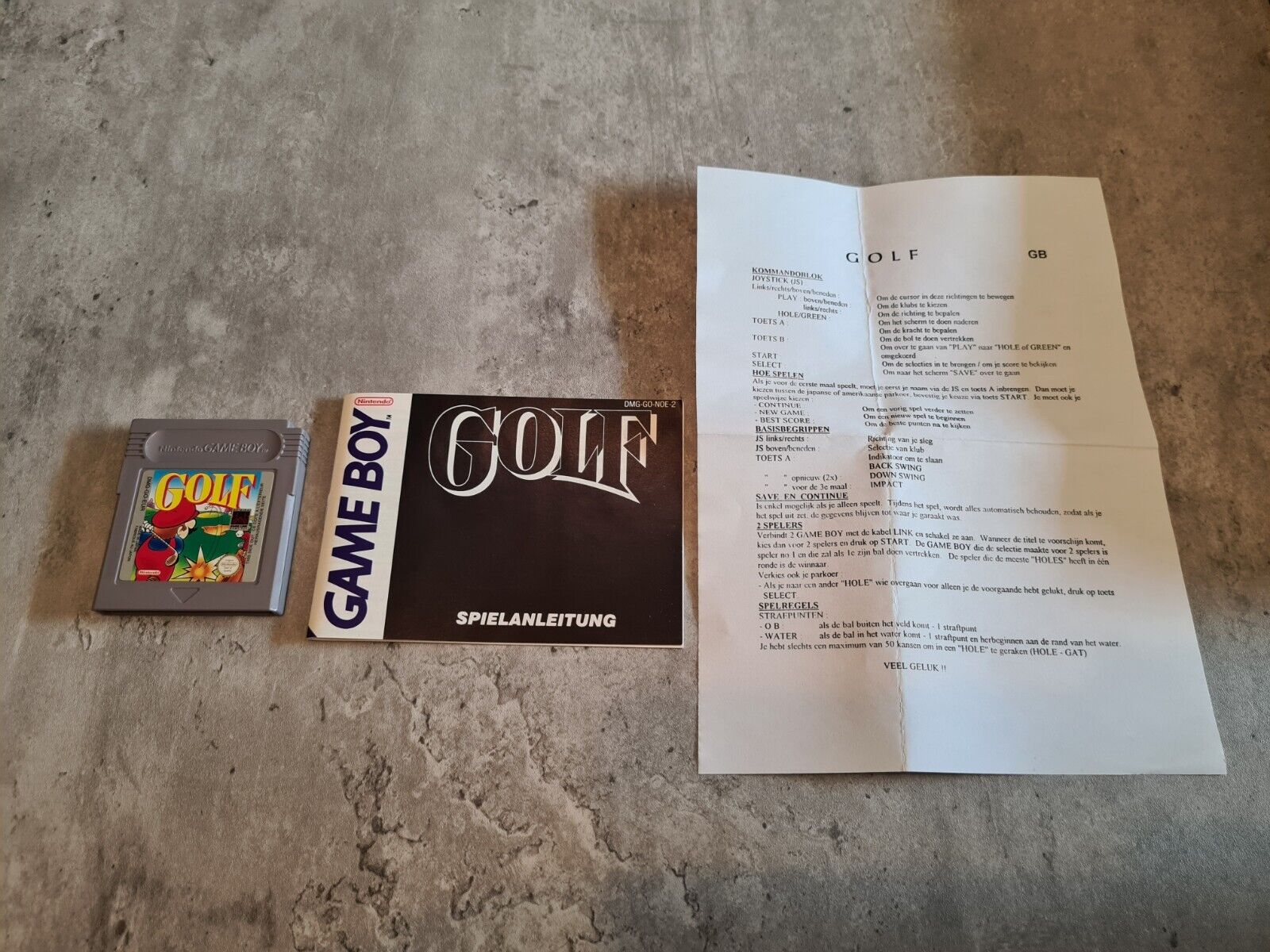 Nintendo Gameboy Classic Golf mit OVP und Anleitung NOE - T-Retro-Games 