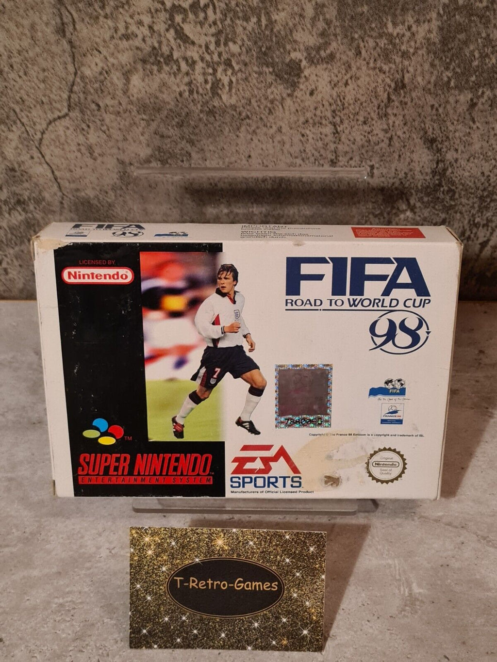 SNES Super Nintendo Fifa 98 Road to World Cup mit OVP und Anleitung EUR - T-Retro-Games 