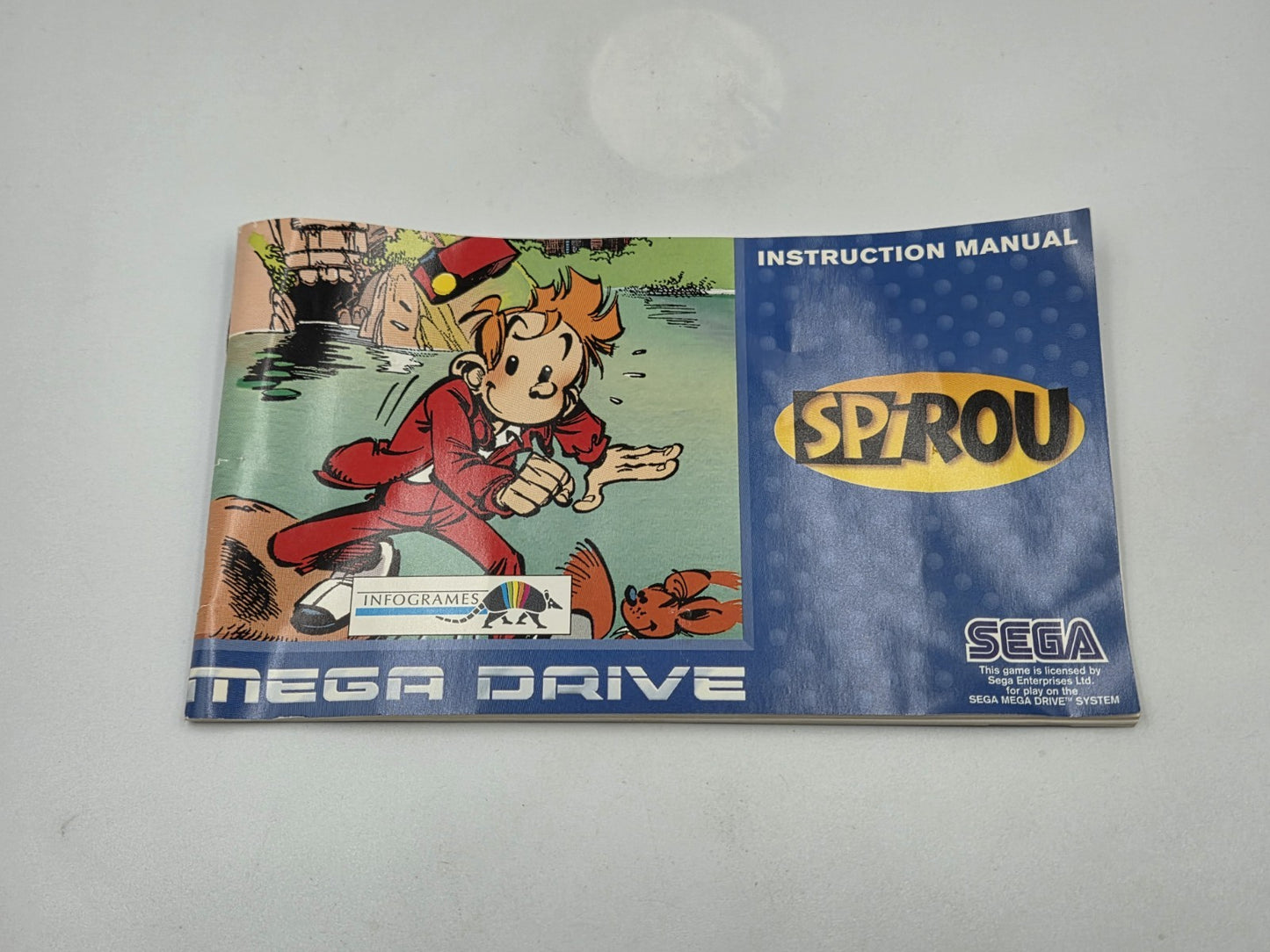Sega Mega Drive Spiel Robbedoes / Spirou mit OVP und Anleitung Multi Language 