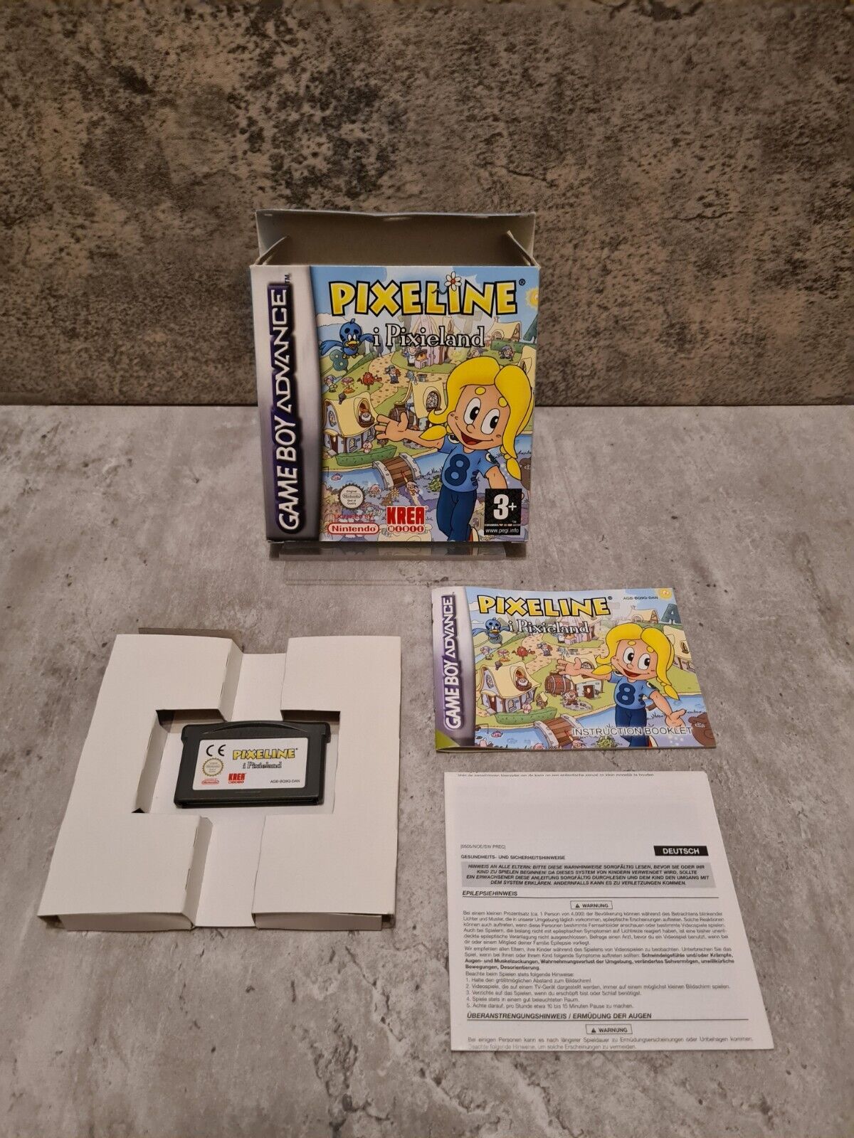 Nintendo Gameboy Advance Pixeline I Pixieland mit OVP und Anleitung DAN - T-Retro-Games 
