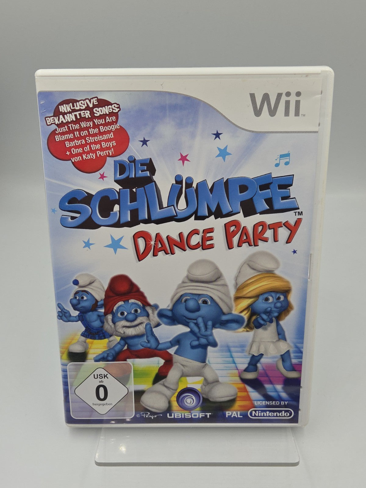 Nintendo Wii Spiel Die Schlümpfe Dance Party mit OVP und Anleitung GER