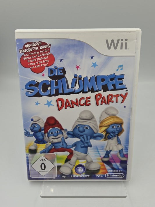 Nintendo Wii Spiel Die Schlümpfe Dance Party mit OVP und Anleitung GER
