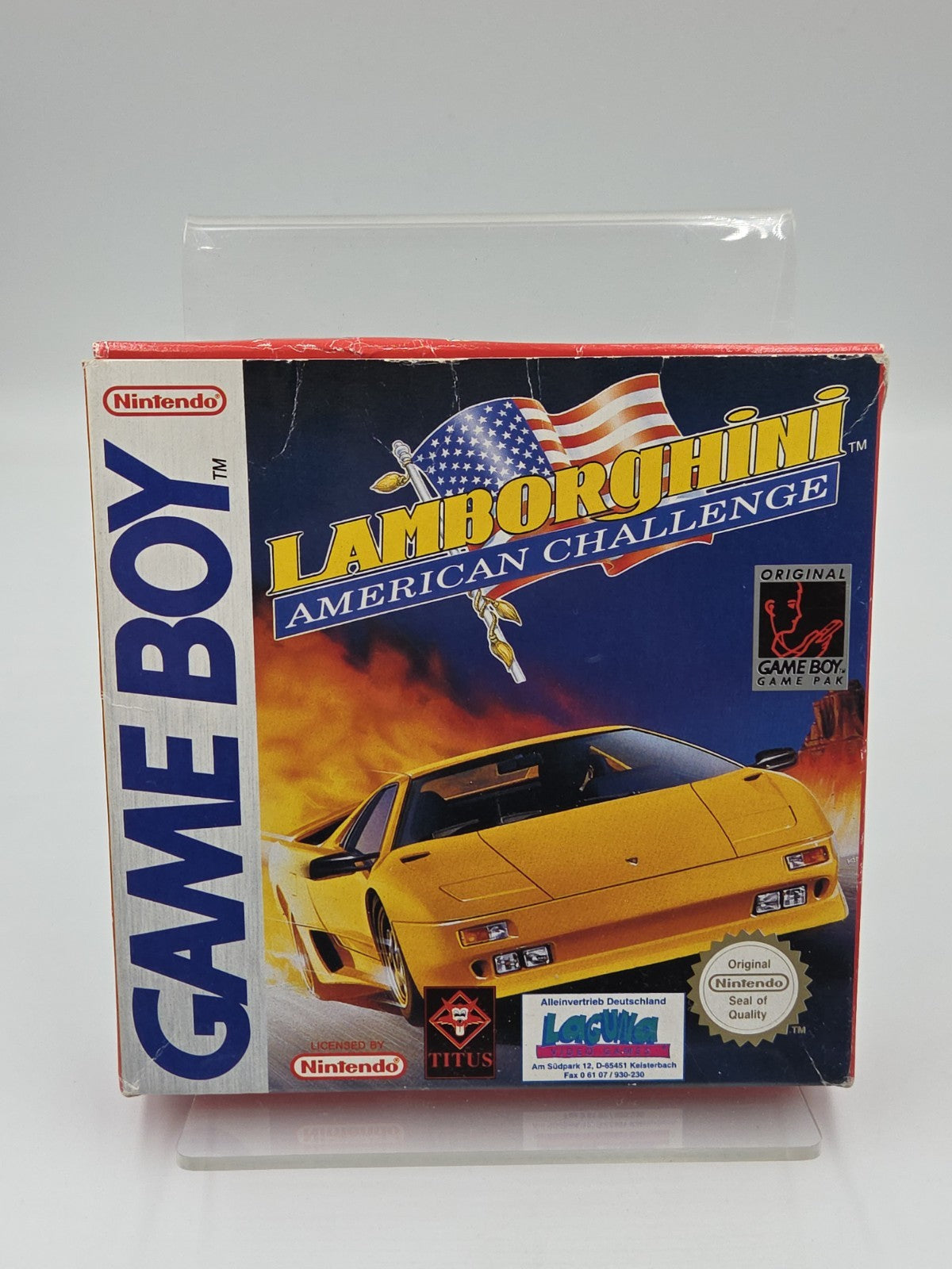 Game Boy Classic Spiel Lamborghini American Challenge mit OVP und Anleitung FRG