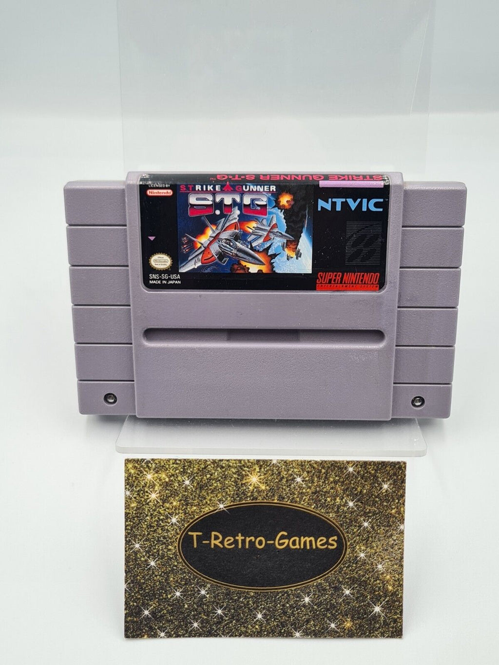 SNES Super Nintendo Strike Gunner S.T.G NTSC USA Modul - T-Retro-Games 