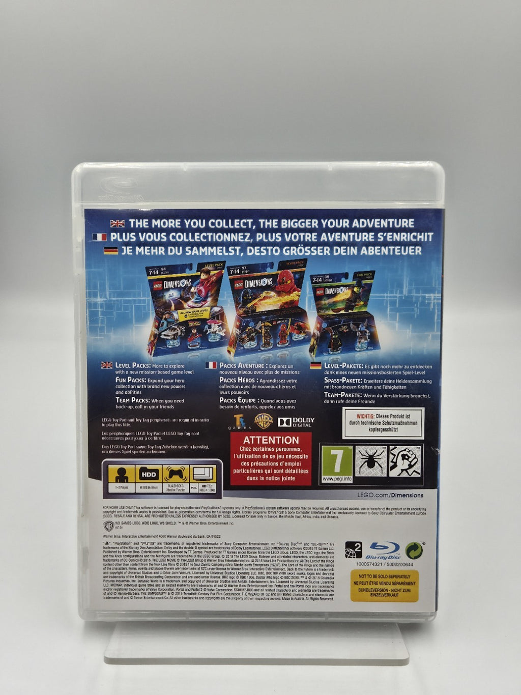 PS3 Playstation 3 Spiel Lego Dimensions mit OVP und Anleitung Multilingual