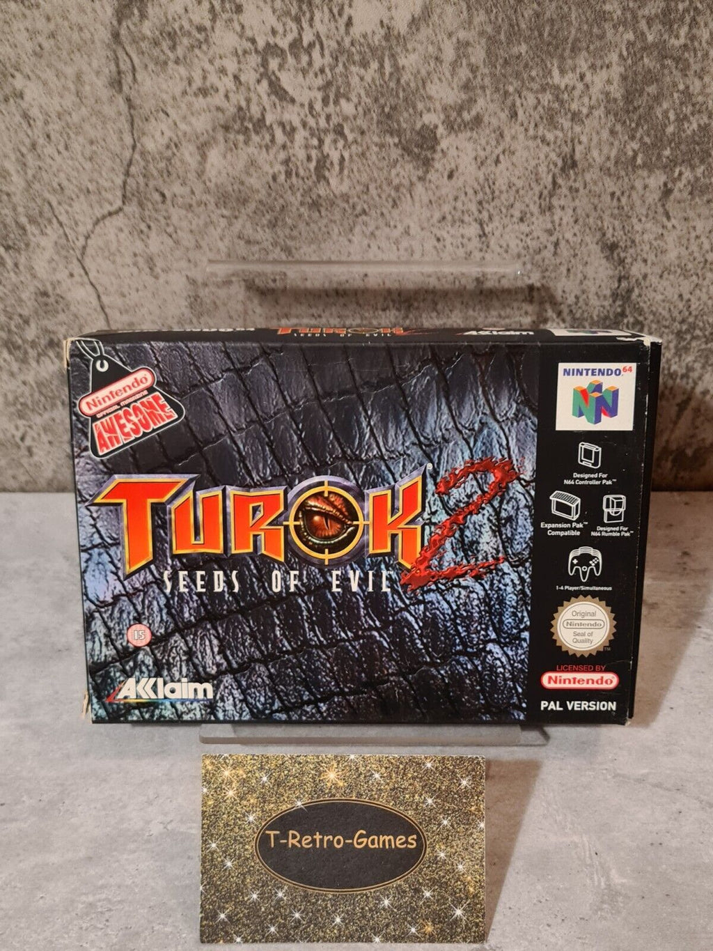 N64 Nintendo 64 Turok 2 : Seeds of Evil mit OVP und Anleitung UKV - T-Retro-Games 