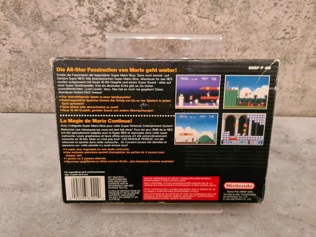 SNES Super Nintendo Super Mario Allstars mit OVP und Anleitung FRG - T-Retro-Games 