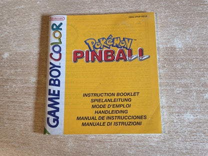 Nintendo Game Boy Color Spielanleitung Pokemon Pinball EUR